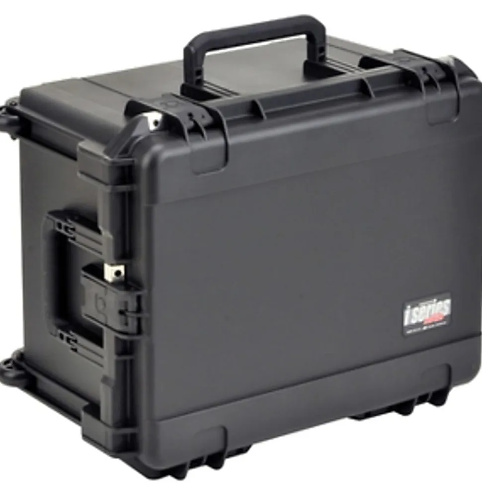 SKB Cases iSeries Protective Case With Cubed Foam And In-Line Wheels, 22" x 17" x 12-1/2", Black