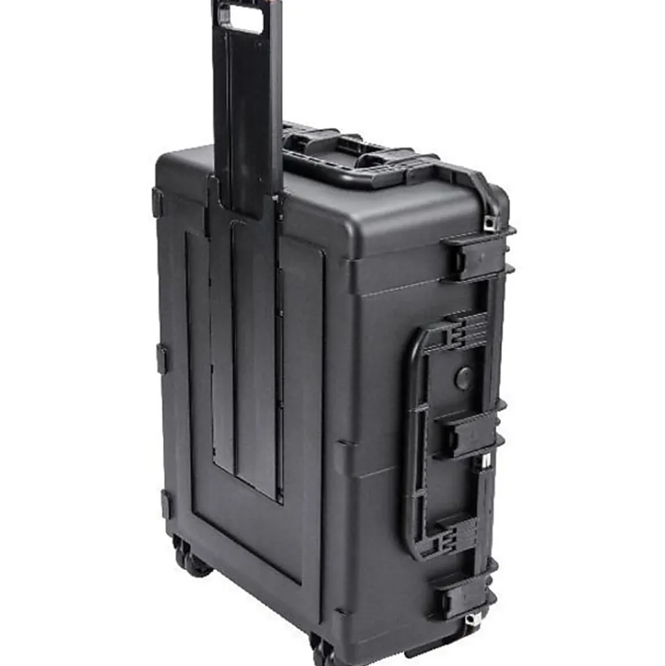 SKB Cases iSeries Protective Case With Padded Dividers And Wheels, 10-9/16" x 29" x 22", Gray