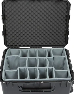 SKB Cases iSeries Protective Case With Padded Dividers And Wheels, 10-9/16