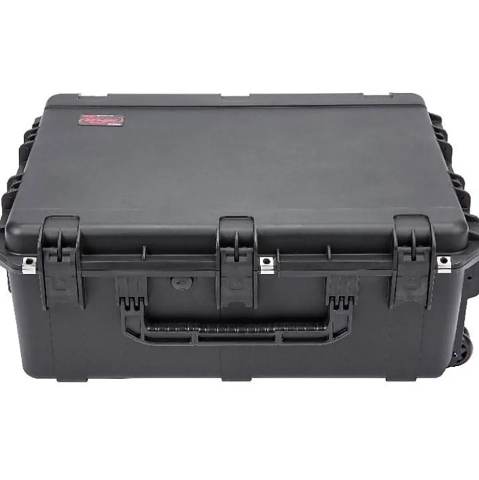 SKB Cases iSeries Protective Case With Padded Dividers And Wheels, 10-9/16" x 29" x 22", Gray