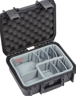 SKB Cases iSeries Protective Case With Padded Dividers, 11" x 8" x 4-1/2", Black