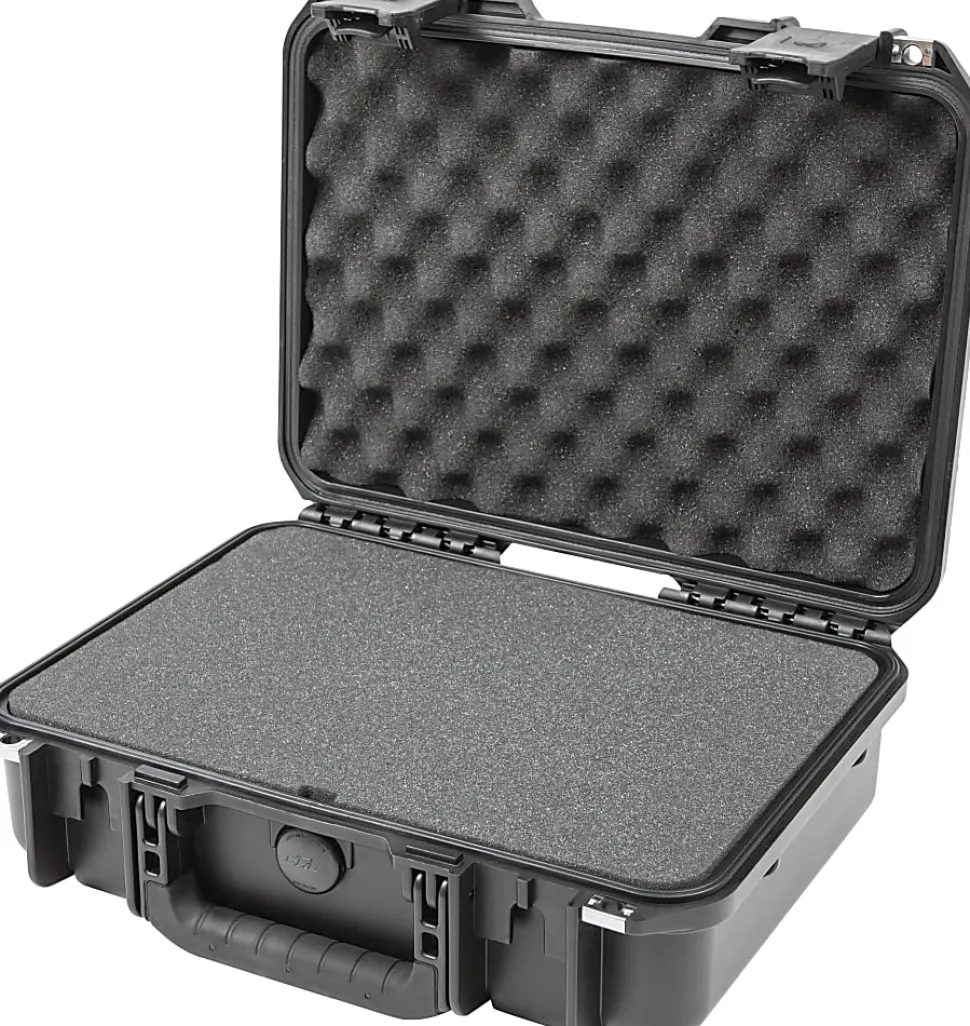 SKB Cases iSeries Protective Case With Foam And Wheels, 15" x 10" x 4", Black