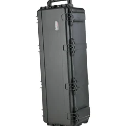SKB Cases iSeries Protective Case With Layered Foam Interior And In-Line Skate-Style Wheels, 42-3/8"H x 13-1/2"W x 12"D, Black