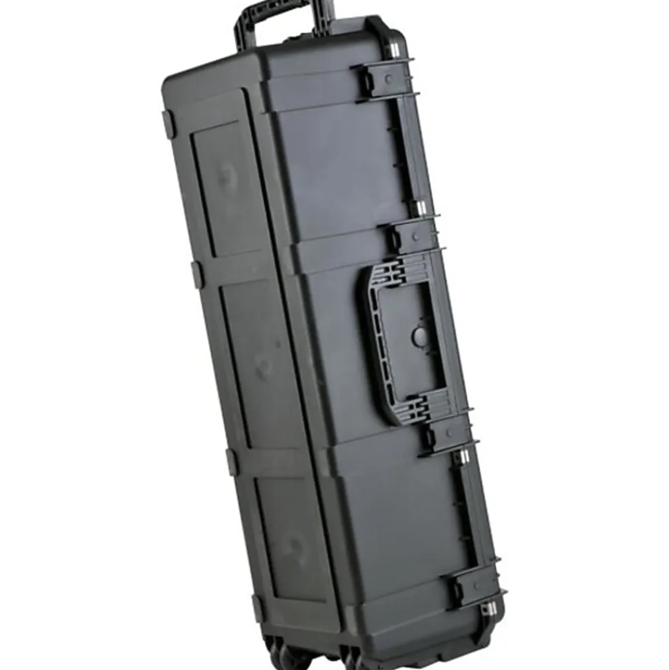 SKB Cases iSeries Protective Case With Layered Foam Interior And In-Line Skate-Style Wheels, 42-3/8"H x 13-1/2"W x 12"D, Black