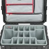 SKB Cases i Series Protective Case With Padded Dividers And Wheels, 21" x 13-1/2" x 10", Black