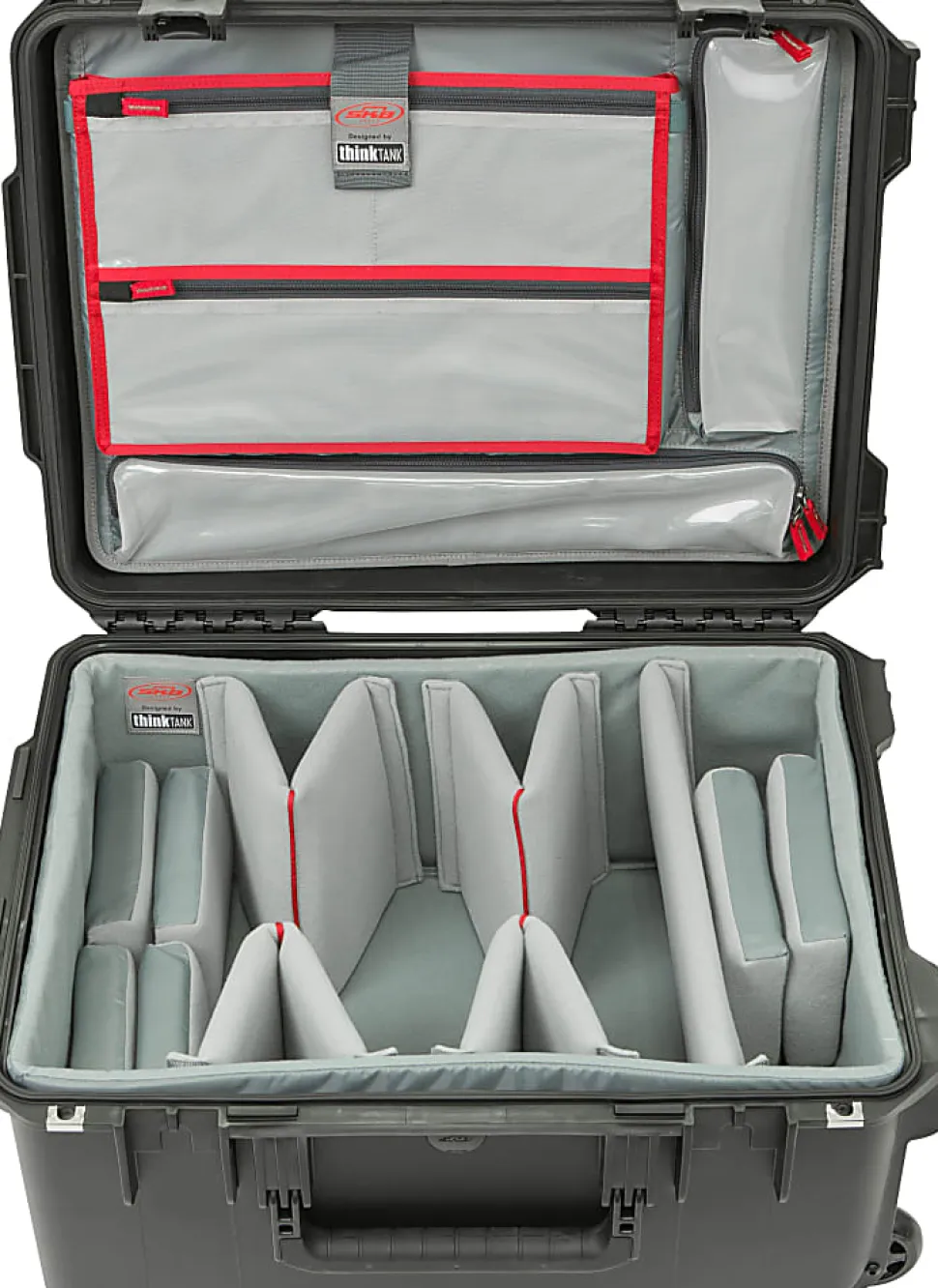 SKB Cases iSeries Protective Case With Deep Padded Dividers And Wheels, 19-1/2"H x 14-1/2"W x 9-5/8"D
