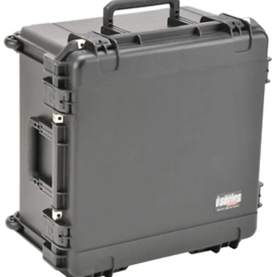 SKB Cases iSeries Protective Case With Cubed Foam And In-Line Wheels, 22-1/2"H x 22-1/2"W x 12-1/4"D, Black