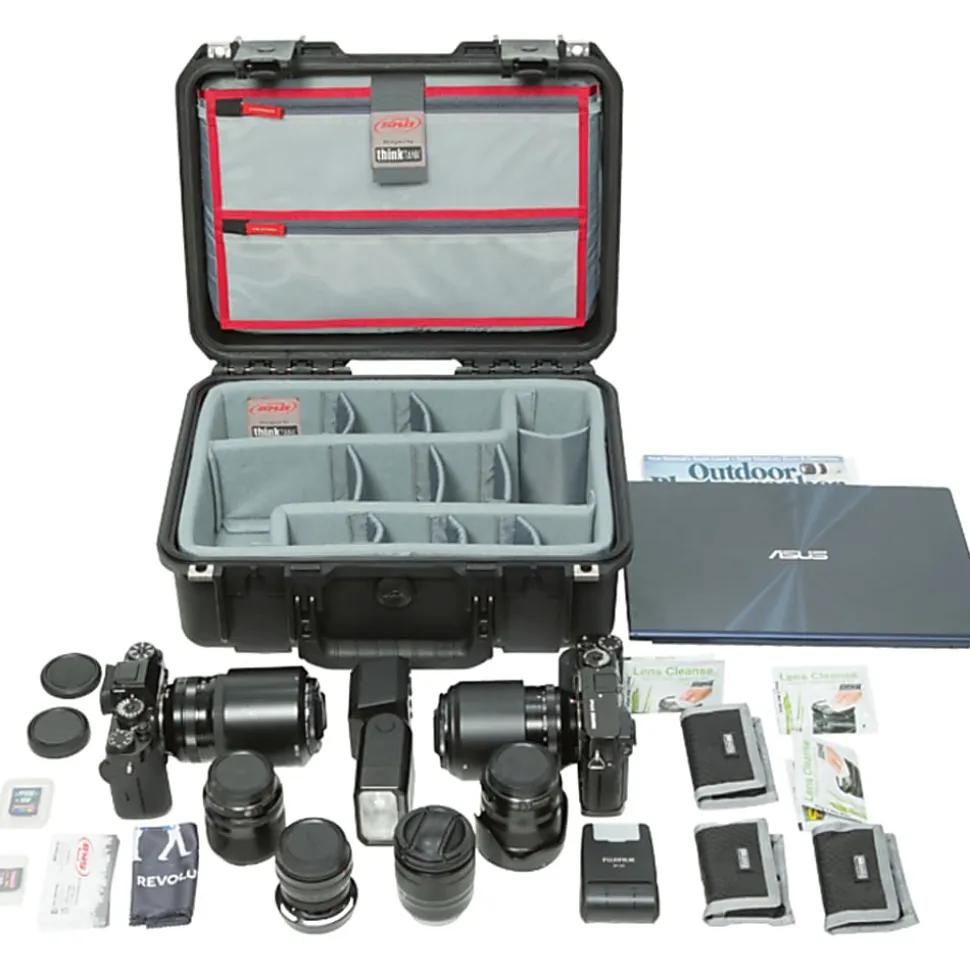 SKB Cases iSeries Protective Electronics Case With Dividers And Lid Organizer, 15" x 10-1/2" x 5-7/8"