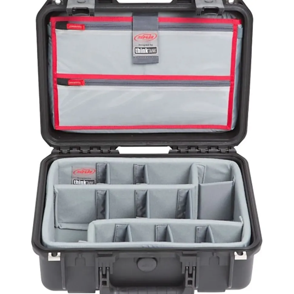 SKB Cases iSeries Protective Electronics Case With Dividers And Lid Organizer, 15" x 10-1/2" x 5-7/8"