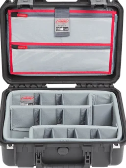 SKB Cases iSeries Protective Electronics Case With Dividers And Lid Organizer, 15