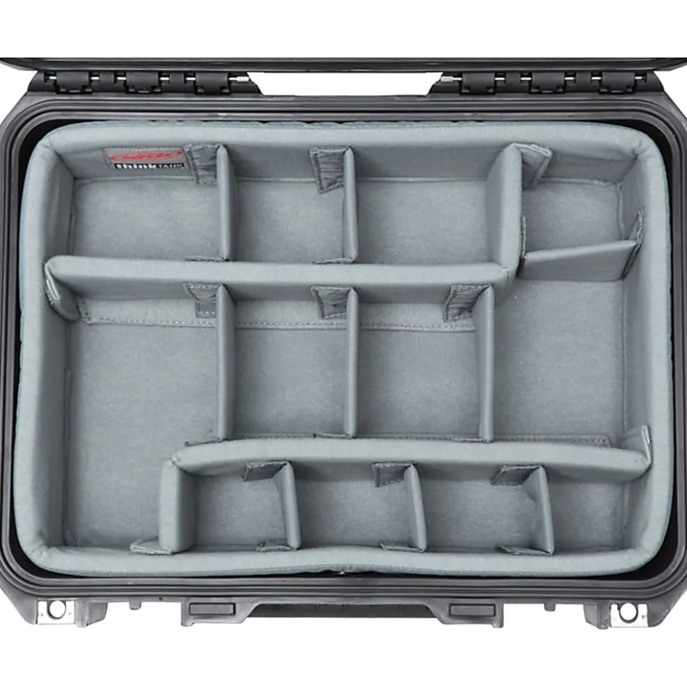 SKB Cases iSeries Protective Electronics Case With Dividers And Lid Organizer, 15" x 10-1/2" x 5-7/8"