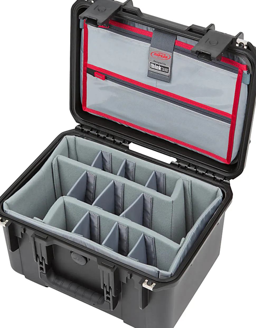 SKB Cases iSeries Protective Case Footlocker With Removable Trays, 29"H x 14"W x 15"D, Black