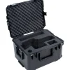SKB Cases iSeries Protective Case With Layered Cubed Foam And In-Line Skate Wheels, 21-7/8"H x 16-7/8"W x 10-3/8"D, Black