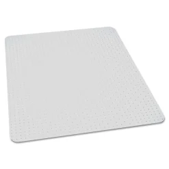 SKILCRAFT® Biobased Chair Mat For High-Pile Carpets, 46" x 60", No Lip, Clear (AbilityOne 7220-01-656-8318)