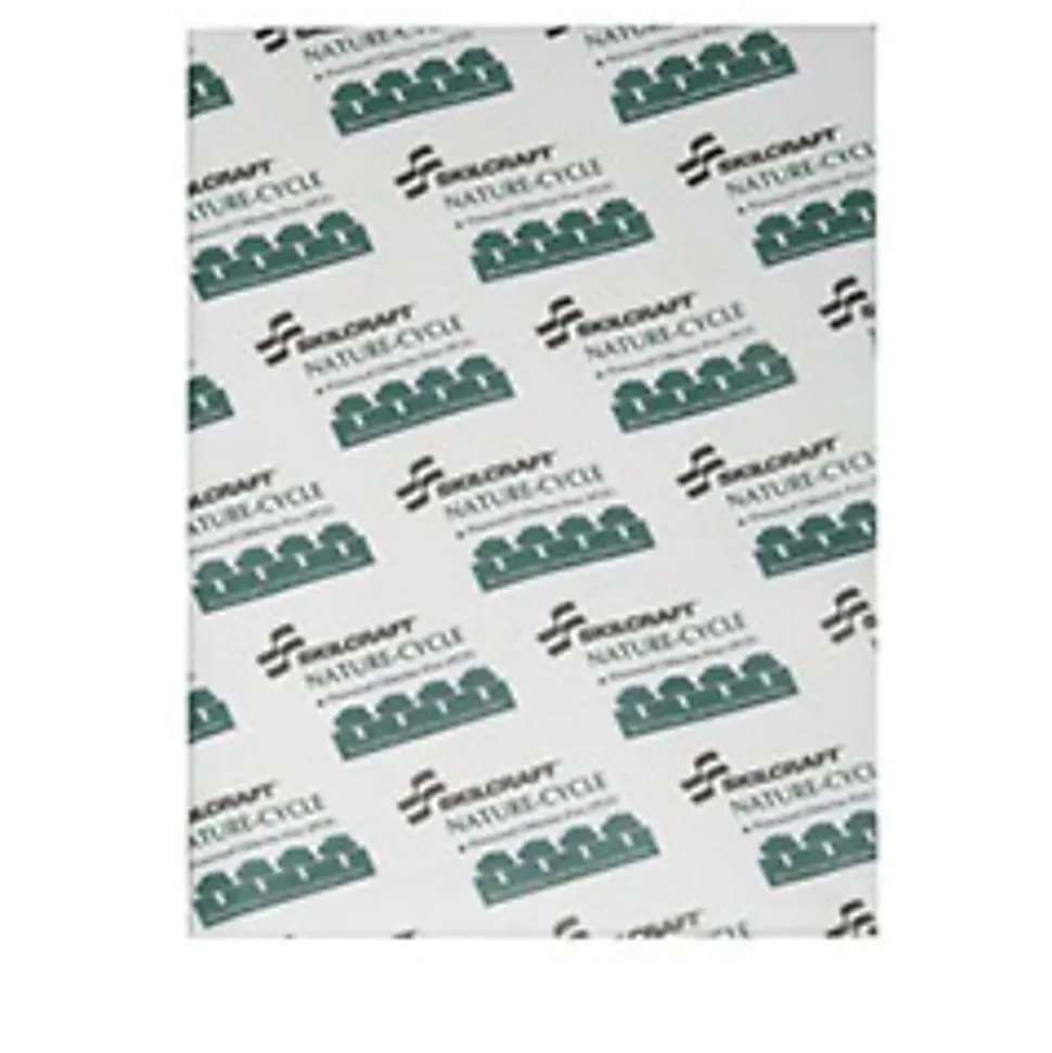 SKILCRAFT® Chlorine-Free Copy Paper, 10 Reams, Matte White, Legal (8.5"x14"), 5000 Sheets Per Case, 20 Lb, 92 Brightness(AbilityOne 7530-01-503-8449)