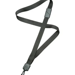 SKILCRAFTĀ® Deluxe Lanyard With Swivel Hook, 36", Black, Pack Of 12 (AbilityOne 8455-01-613-0197)