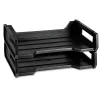 SKILCRAFT Desk Trays, Letter-Size, Black, Pack Of 2 (AbilityOne 7520-01-094-4307)