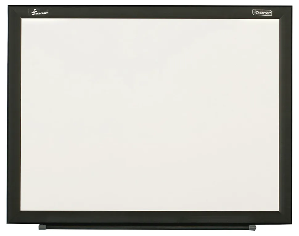 SKILCRAFT® Dry-Erase Whiteboard, 24" x 18", Aluminum Frame With Black Finish (AbilityOne 7110 01 651 1293)