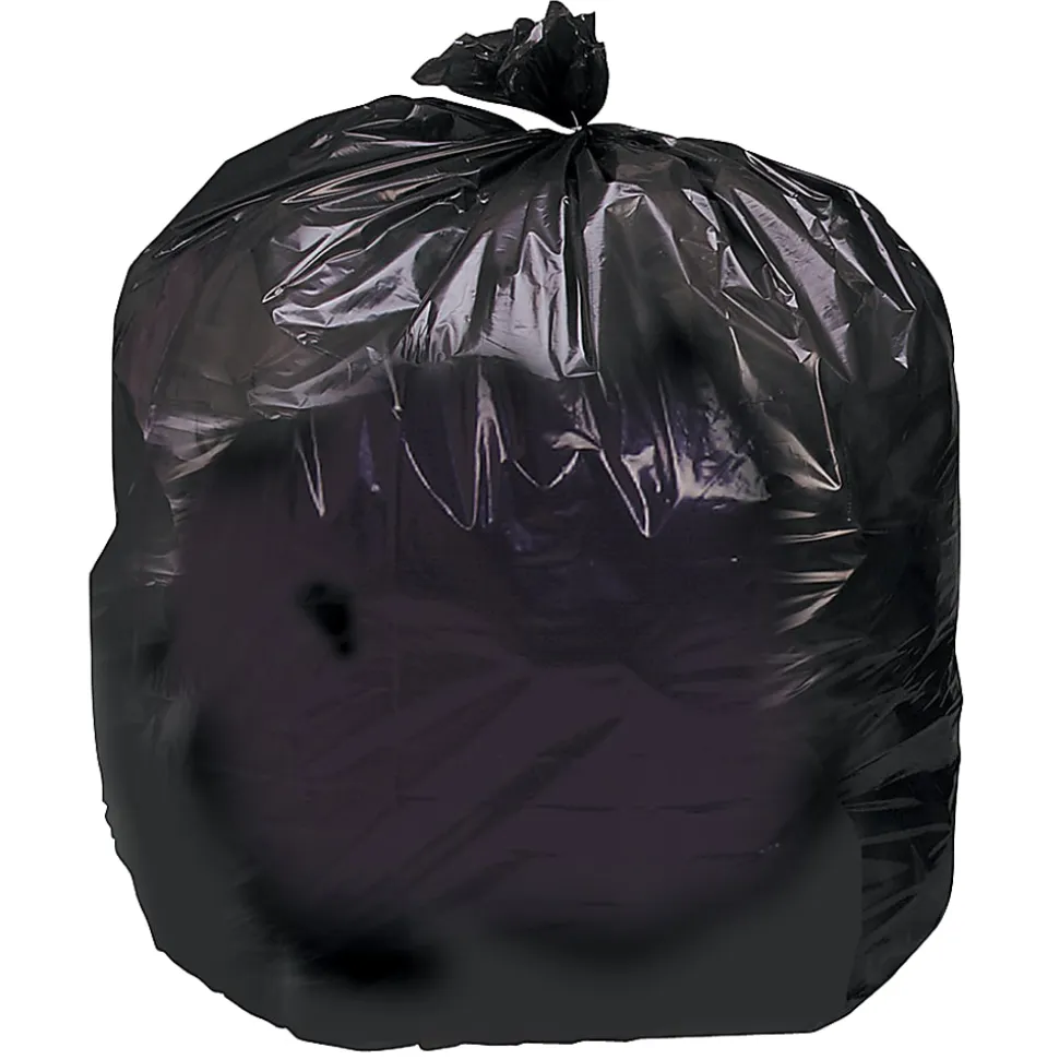 SKILCRAFT Heavy-Duty Dark Brown Trash Bags, 33 Gallons, Box Of 125 (AbilityOne 8105-01-183-9769)