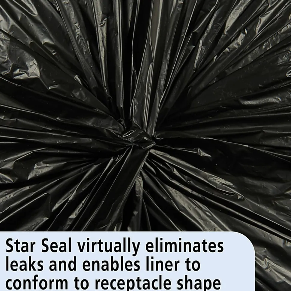 SKILCRAFT Insect Repellent Trash Bags - 40"x 45" x 2 mil (51 Micron) Thickness - Low Density - Black - Disposal, Food - Recycled - 65 / Box