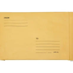 SKILCRAFT® Kraft Lightweight Cushioned Mailers, 9 1/2" x 14 1/2", Kraft, Pack Of 100 (AbilityOne 8105-00-117-9872)
