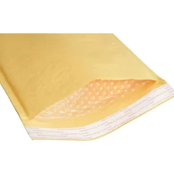 SKILCRAFT® Kraft Lightweight Cushioned Mailers, 8 1/2" x 12", Kraft, Pack Of 100 (AbilityOne 8105-00-117-9869)