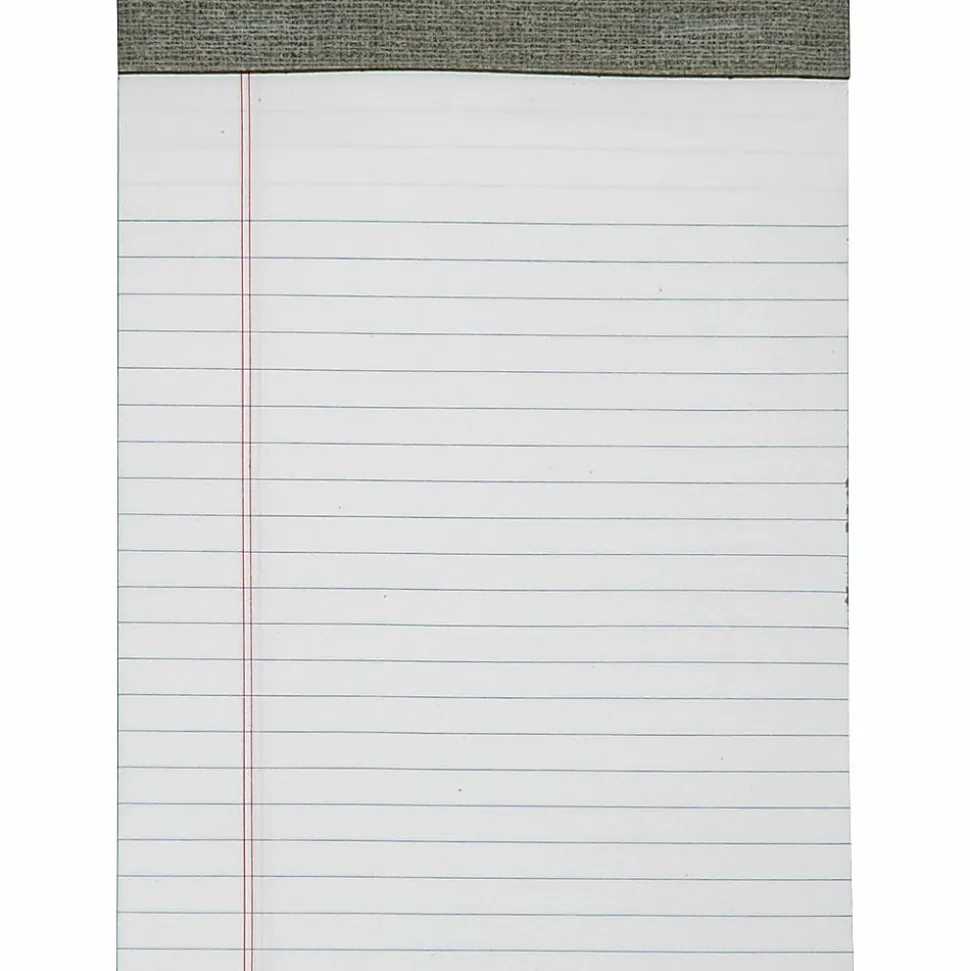SKILCRAFT® Linen Top Writing Pads, 5" x 8", White, 50 Sheets, Pack Of 12 (AbilityOne 7530-01-447-1355)