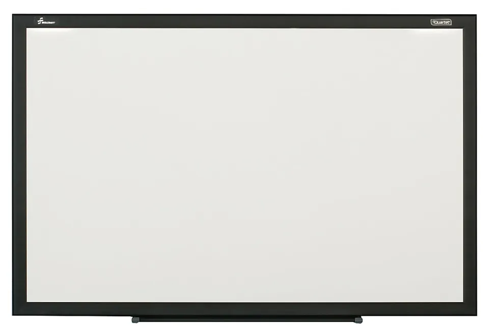 SKILCRAFT® Magnetic Dry-Erase Whiteboard, 36" x 48", Aluminum Frame With Black Finish (AbilityOne 7110 01 651 1291)