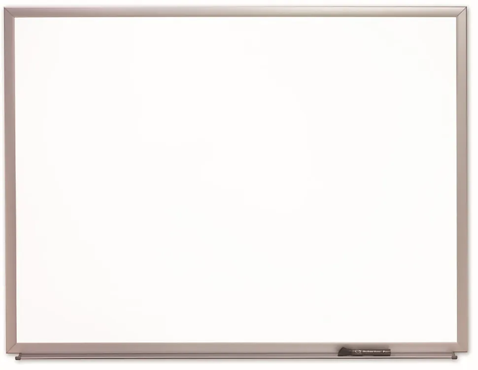 SKILCRAFT® Magnetic Dry-Erase Whiteboard, 36" x 48", Aluminum Frame With Silver Finish (AbilityOne 7110 01 651 1299)
