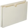 SKILCRAFT® Manila Double-Ply Tab Expanding File Jackets, 1 1/2" Expansion, Legal Size Paper, 8 1/2" x 14", 30% Recycled, Box Of 50