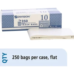 Skilcraft® Maximum Performance Can Liners, 24" x 23", Clear, Box Of 250