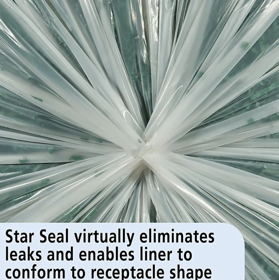 Skilcraft® Maximum Performance Can Liners, 33" x 39", Clear, Box Of 125