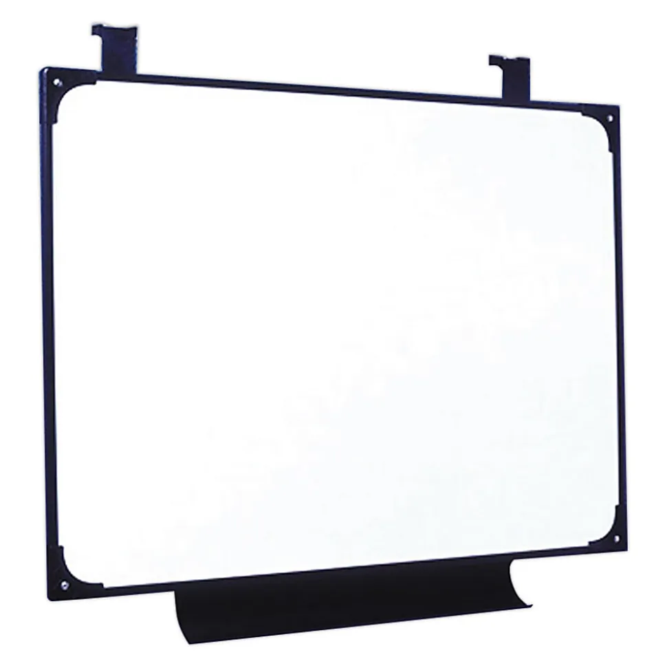 SKILCRAFT® Melamine Dry-Erase Marker Whiteboard, 29" x 38 1/2", Plastic Frame With Black Finish (AbilityOne 7520 01 454 5704)