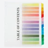 SKILCRAFT® Numerical Tab Set, 8 1/2" x 11", 30% Recycled, Set Of 12, Assorted Colors (AbilityOne 7530-01-621-5258)