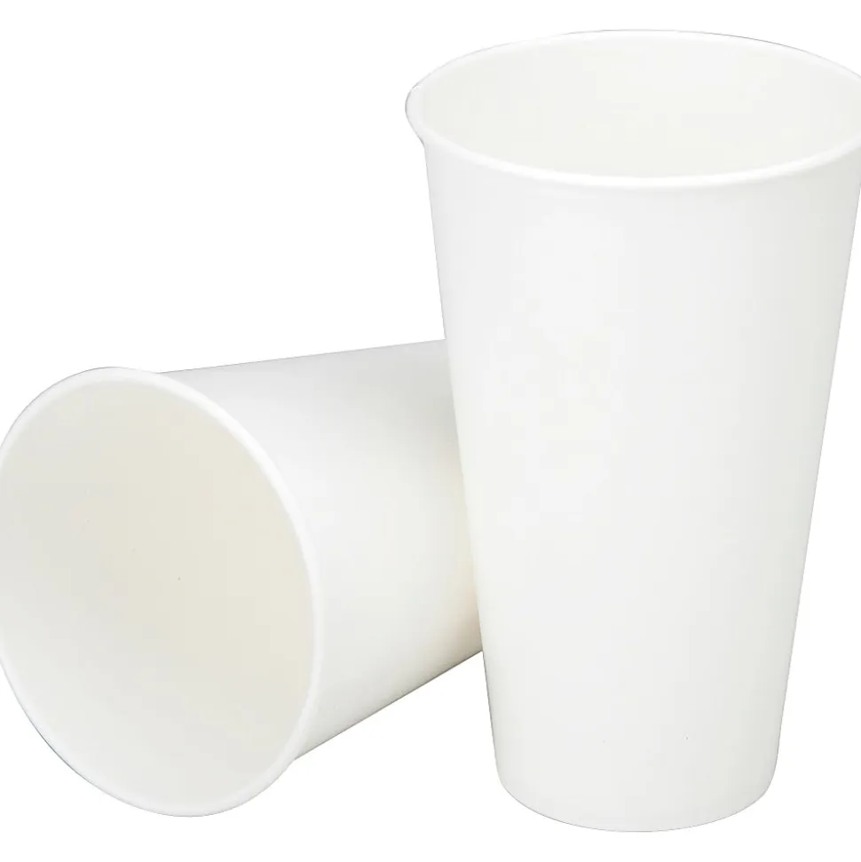 SKILCRAFT® Paper Cold Cups, 12 Oz, White, Case Of 2,500 (AbilityOne 7350-00-641-4592)