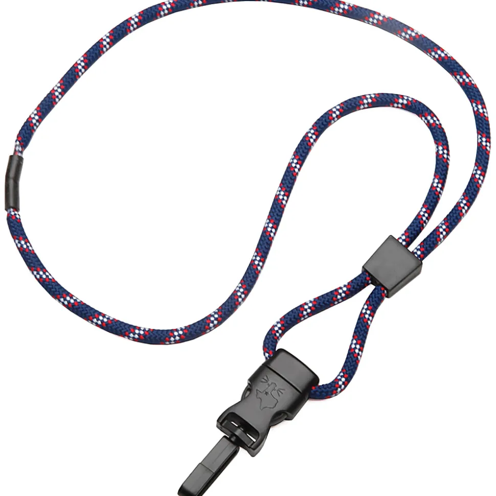 SKILCRAFT® Patriotic Cord-Style Lanyards, 36", Multicolor, Pack Of 12 Lanyards