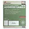 SKILCRAFT Permanent Inkjet/Laser Address Labels, NSN5144903, Rectangle, 2" x 4", White, Box Of 100 Sheets (AbilityOne 7530-01-514-4903)