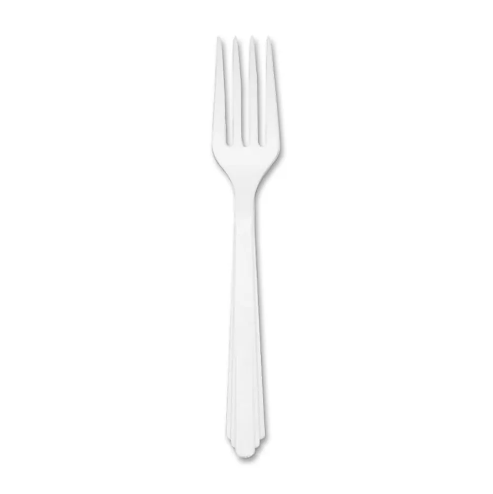 SKILCRAFT Plastic Forks, Box Of 100 (AbilityOne 7340-00-022-1315)