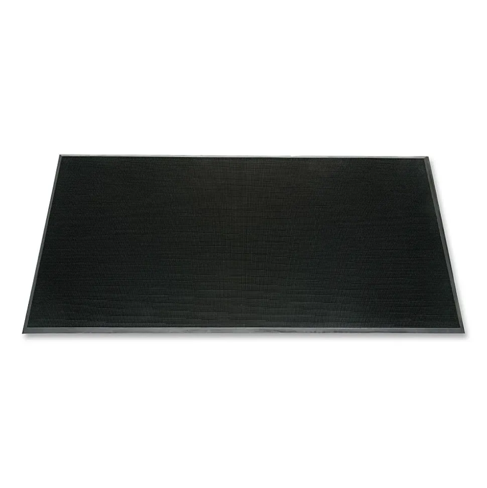 SKILCRAFT® 49% Recycled Heavy-Duty Scraper Mat, 32" x 24", Black (AbilityOne 7220-01-582-6247)