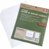 SKILCRAFT® 100% Recycled Inkjet/Laser Shipping Labels, Rectangle, 3 1/3" x 4", White, Pack Of 25 (AbilityOne 7530-01-578-9295)