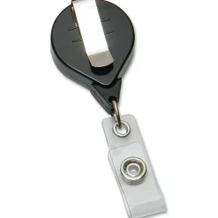 SKILCRAFT Retractable ID Badge Holder, Black