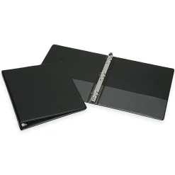 SKILCRAFT® 3-Ring Binder, 1" Round Rings, Black (AbilityOne 7510-01-278-4131)