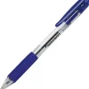 SKILCRAFT SLV-Performer Retractable Ballpoint Pen - Medium Pen Point - 1 mm Pen Point Size - Retractable - Blue - Clear Plastic Barrel - 1 / Dozen
