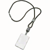 SKILCRAFT® Smart Card Holder Lanyard, 36", Black (AbilityOne 8455-01-613-0195)