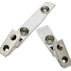 SKILCRAFT® Strap Adapter, 3/4" x 2", Clear, Pack Of 100 (AbilityOne 8455-01-645-2727)