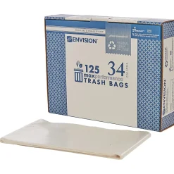 SKILCRAFT Trash Bags, 34 gal, 32