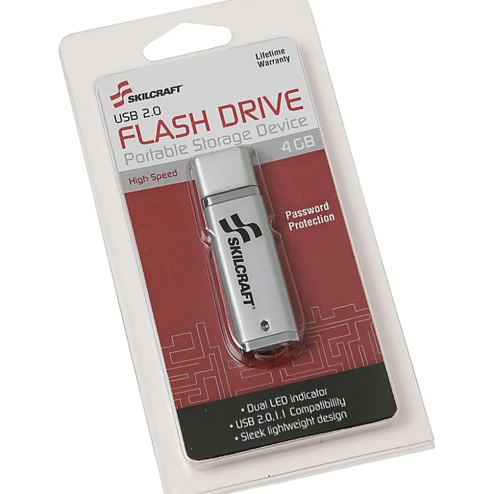 SKILCRAFT USB Flash Drive, 4GB (AbilityOne 7045-01-558-4987)