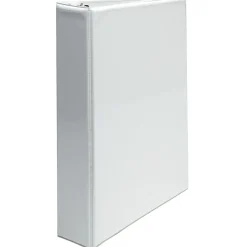 SKILCRAFT View 3-Ring Binder, 1 1/2" D-Rings, White (AbilityOne 7510-01-385-6711)