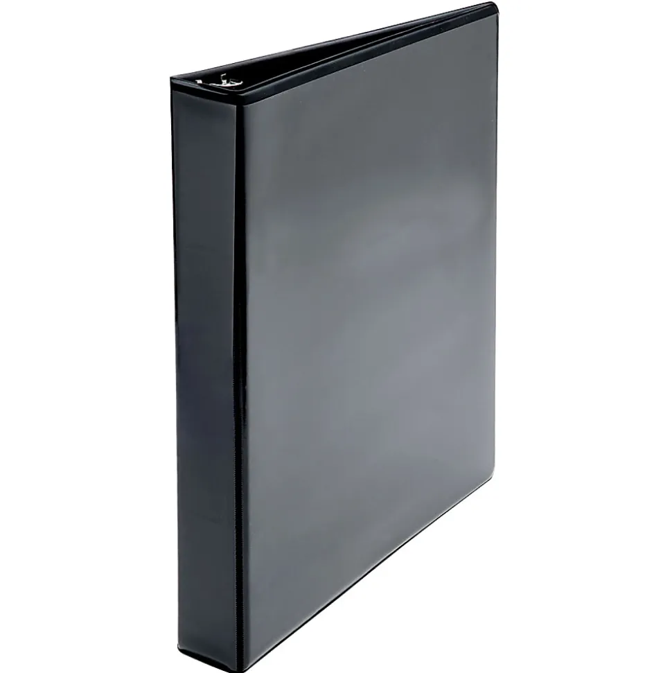 SKILCRAFT View 3-Ring Binder, 1" D-Rings, Black (AbilityOne 7510-01-420-8078)