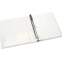SKILCRAFT View 3 Ring Binder, 1" D Rings, White (AbilityOne 7510 01 384 8786)